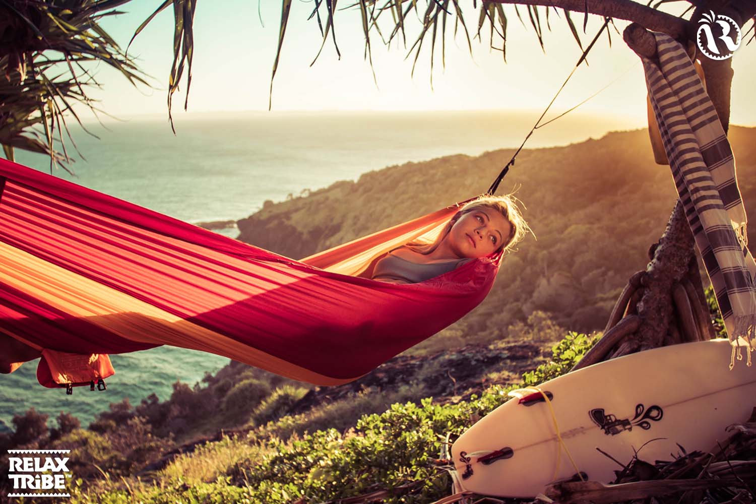 adventure-fire-single-portable-travel-hammock-outdoor-camping-orange-red-beach-surf