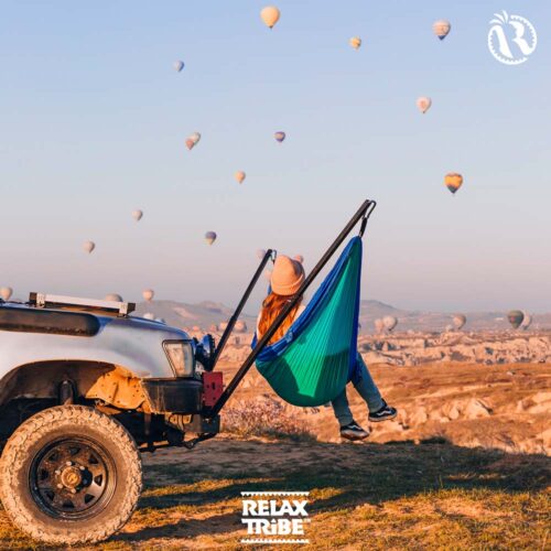 Adventure Ice-Blue: [1p] Portable Travel Hammock [Outdoor/Camping] - Image 3