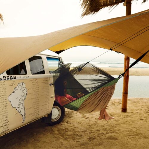 Adventure Moskito Thermo: [1p] Portable Travel Hammock+Anti-bugs Net [Outdoor/Camping] - Image 5