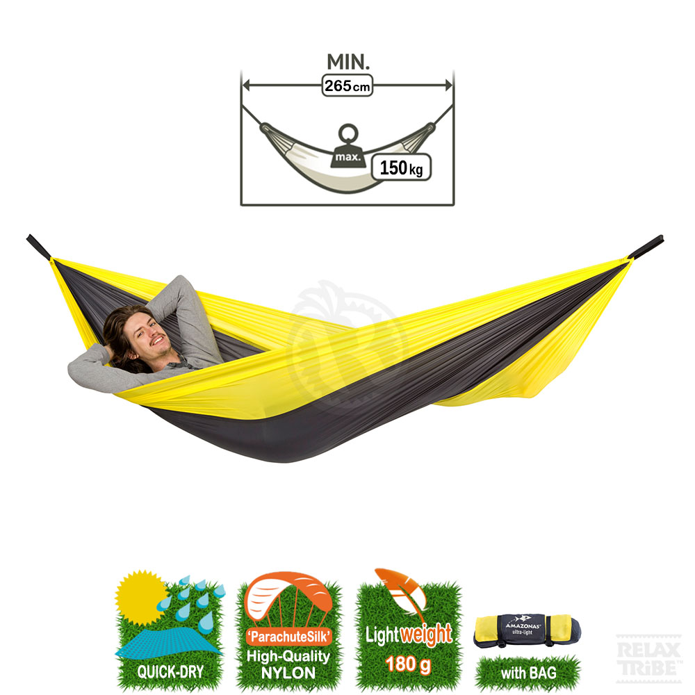 adventure-yellowstone-single-portable-travel-hammock-outdoor-camping-black-yellow-detail-spec