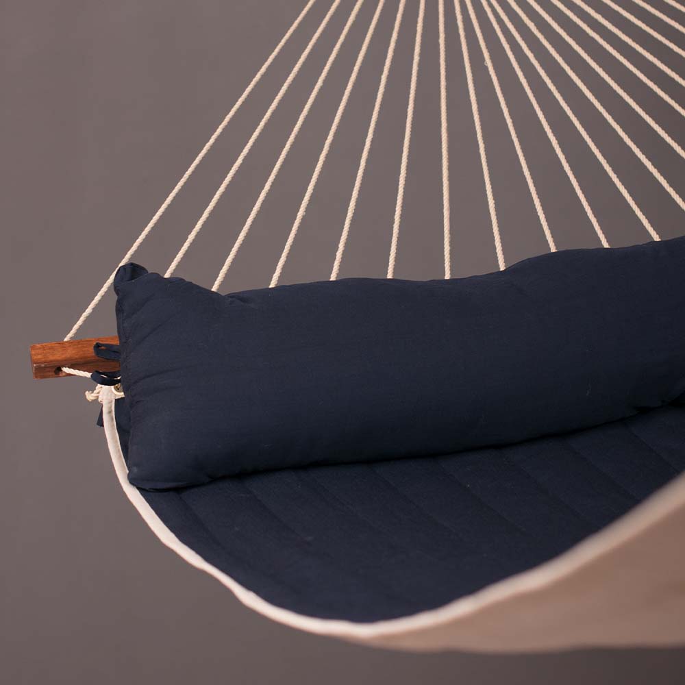 alabama-navy-blue-weatherproof-padded-hammock-with-bars-fsc-wood-integrated-pillow-home-garden-blue-ecru-details