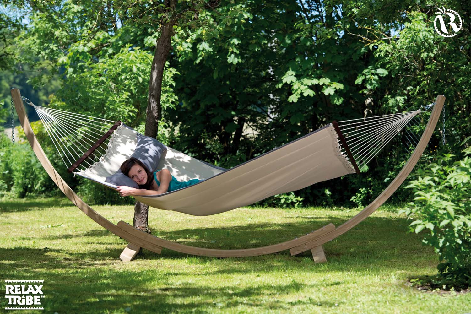 american-dream-sand-double-xl-padded-hammock-with-bars-pillow-beige-grey-garden-wood-stand