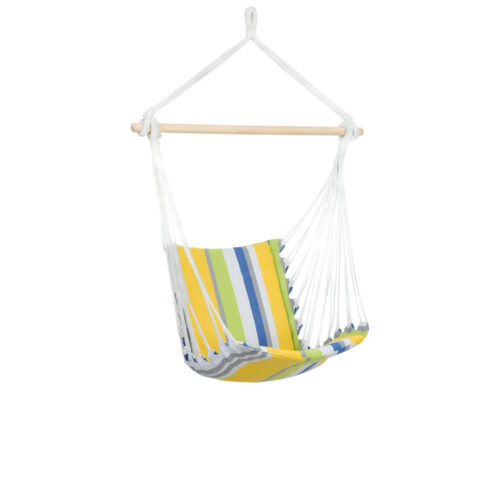Belize Kolibri: Single Hanging Chair [Recycled Cotton] Padded [Multicolor]