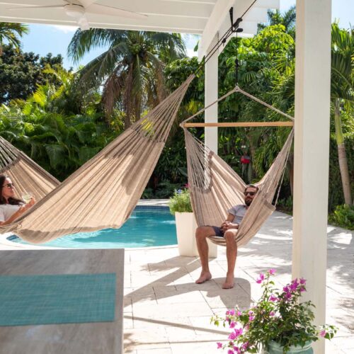 Brisa Almond: XXL Weatherproof Hammock [Home&Garden] Handmade - Image 3