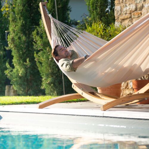Brisa Vanilla: XXL Weatherproof Hammock [Home&Garden] Handmade - Image 2