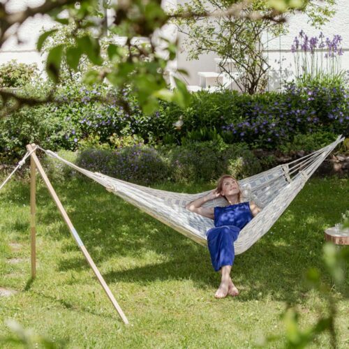 Carioca Azul: [2-3p] XXL Brazilian Hammock /Handmade - Image 3