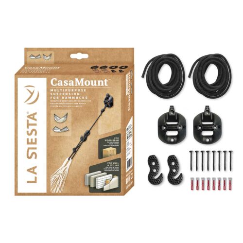 CasaMount Black: Multi-purpose Hanging Kit for Hammocks [All-included] Home&Garden