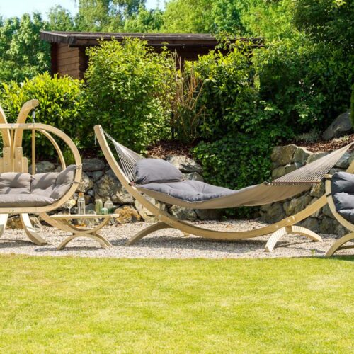 Troja: FSC Wood XXL Stand for Hammock length 340-420cm [Home&Garden] - Image 5