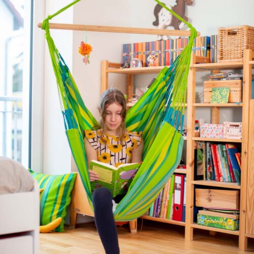Domingo Lime: Weatherproof Lounger Hammock Chair [FSC Wood/Home&Garden] Handmade - Image 5