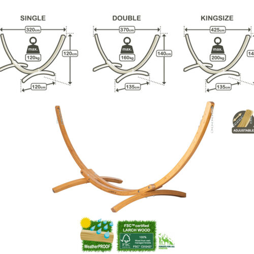 Elipso Nature: FSC Wood Stand for Hammock [Home & Garden] - Image 3