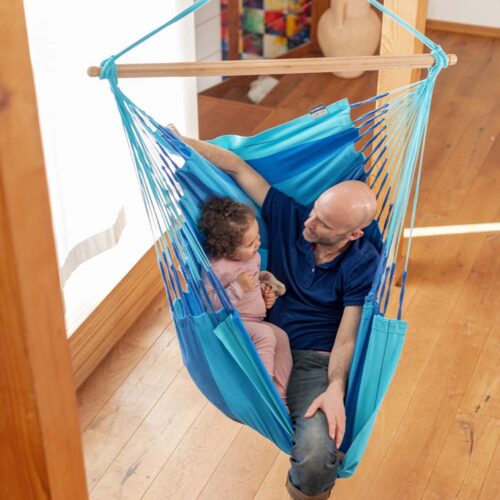 Habana Lagoon: Eco-Lounger Hammock Chair [100%Organic Cotton+FSC Wood] Handmade - Image 5
