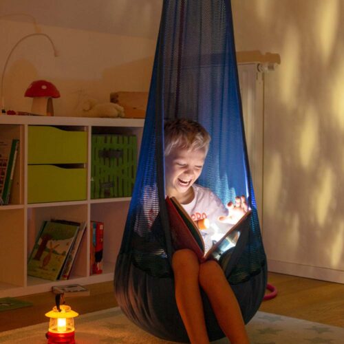 Joki Air Moby: Kids Hanging Nest-Chair [Weatherproof] w/ Suspension+Pillow - Image 5
