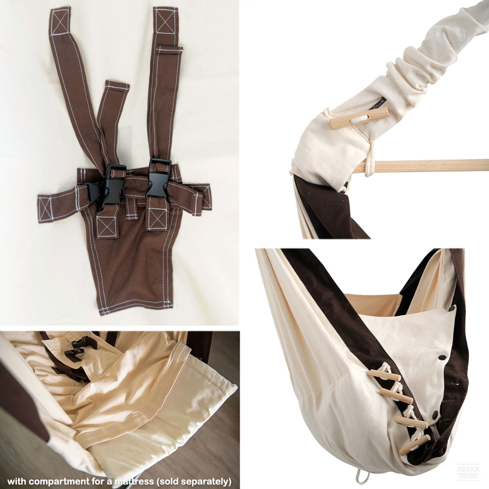 kangoo-baby-hammock-cradle-pure-cotton-ecru-brown-features