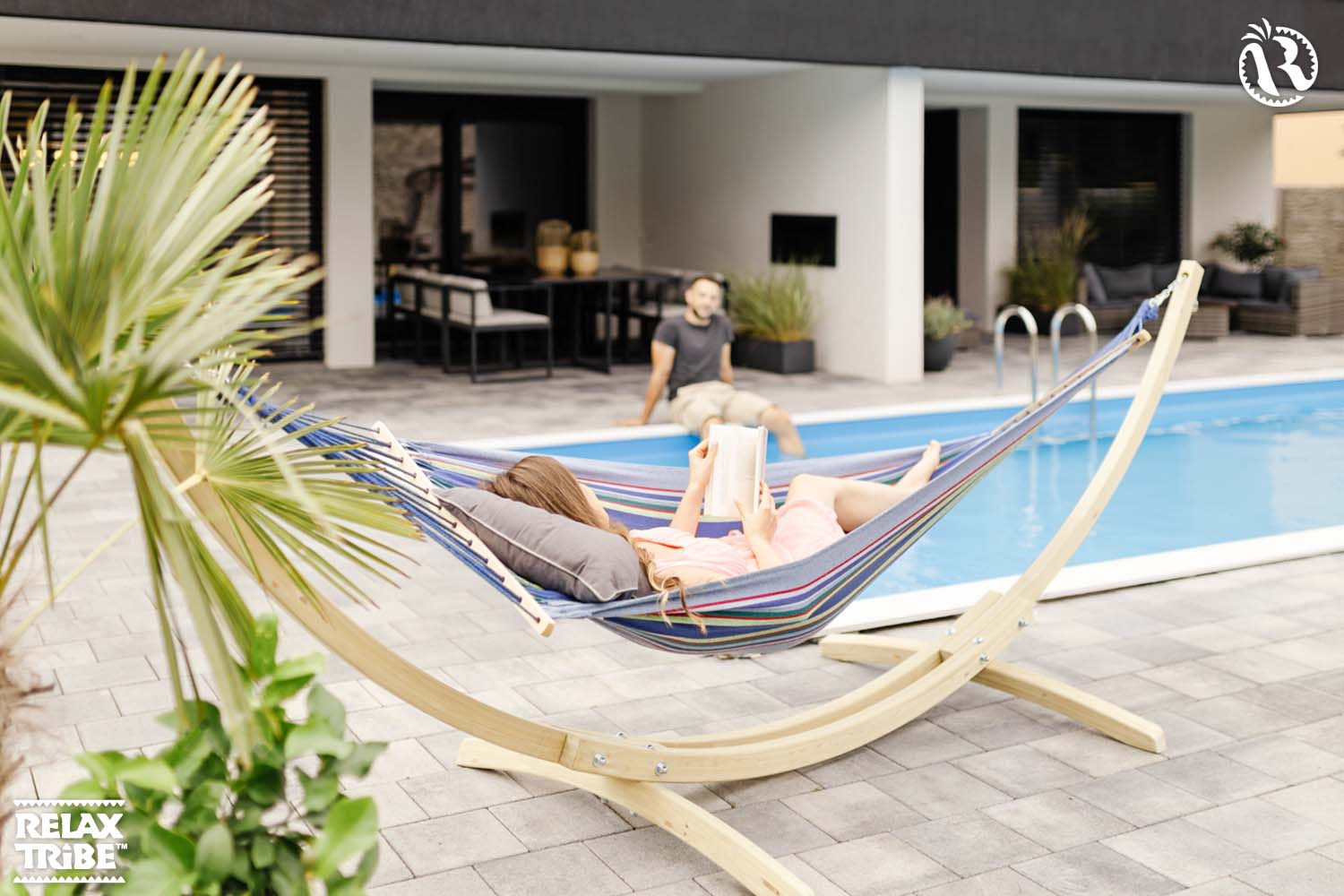 kronos-fsc-wood-stand-for-hammock-length-270-320cm-max-120kg-home-garden-weatherproof-natural-and-tonga-ocean