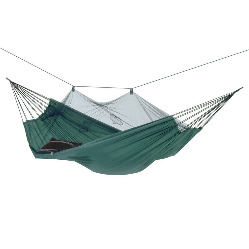 Moskito-Traveller: [1p] Portable Travel Hammock+Anti-bugs Net [Outdoor/Camping] Dark Green/Army