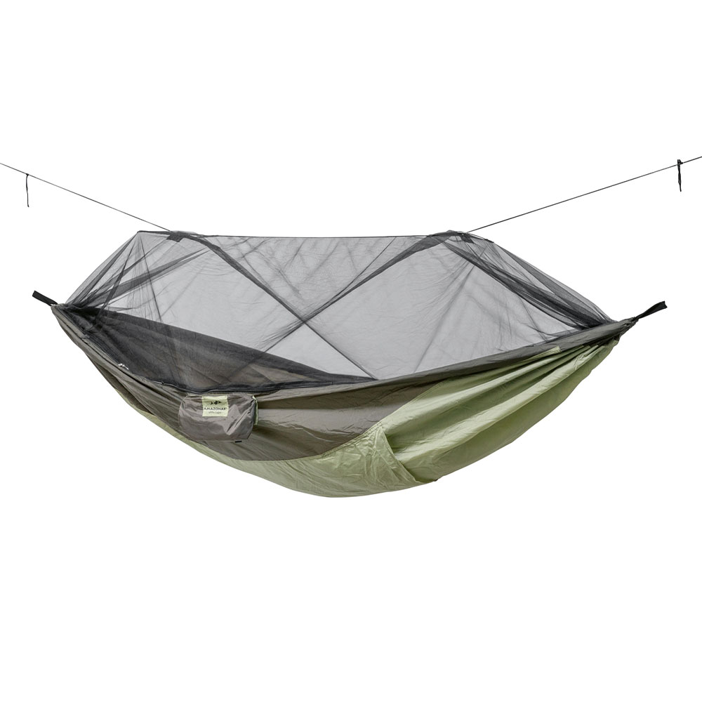 Moskito-Traveller Thermo: [1p] Adventure Portable Hammock+Anti-bugs Net+Thermal pocket [Outdoor/Camping]