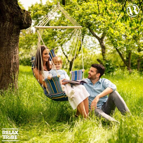 Palau Ocean: [1p] Padded-Hammock Chair with Armrests [Recycled Cotton] - Image 3