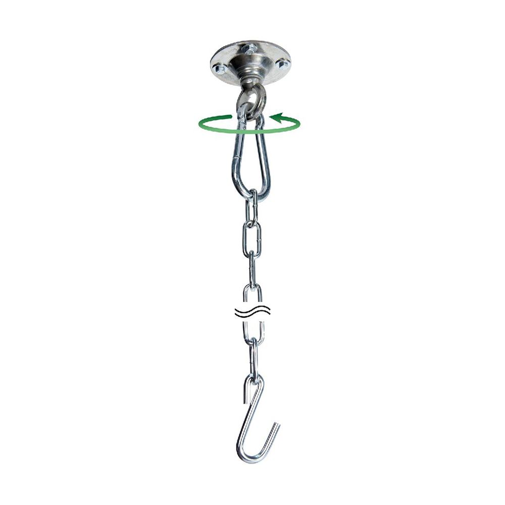 Power Hook: Rotating Carabiner Hook Set for Fixation+Suspension+Extension [Hanging Chair]