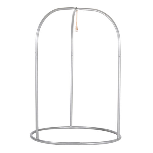 Romano Silver: Steel Stand for Hanging Chair [Adjust. Suspension] Home&Garden [Metallic]
