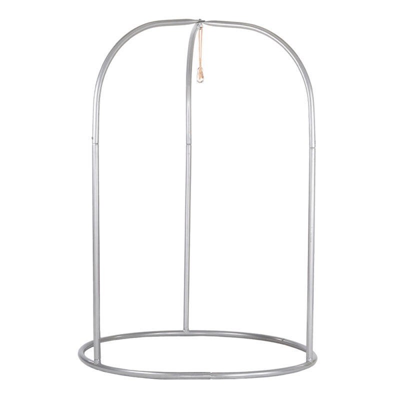 Romano Silver: Steel Stand for Hanging Chair [Adjust. Suspension] Home&Garden [Metallic]