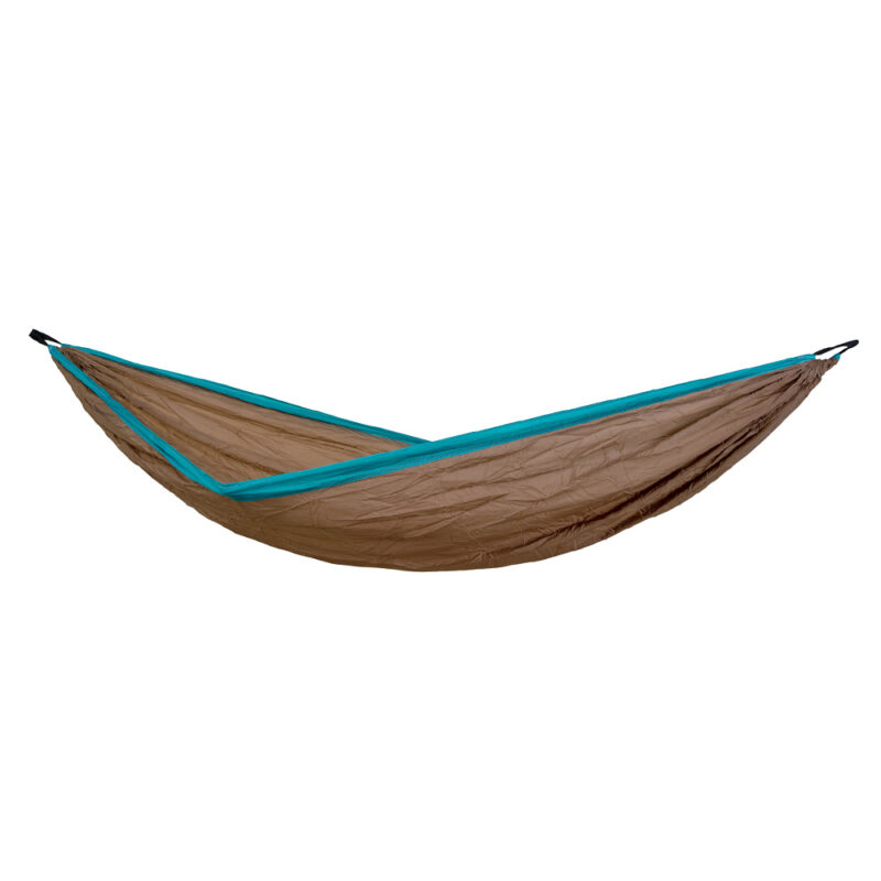 Silk Traveller XL Mountain: [1p] Portable Travel Hammock for Outdoor/Camping [Brown+Blue]