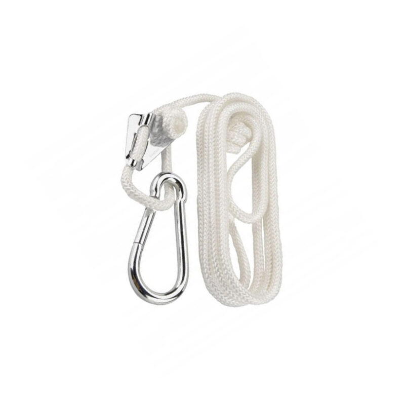 Smartrope: Carabiner+Adjustable Rope Suspension System [Hammock=1side/Hanging Chair] White