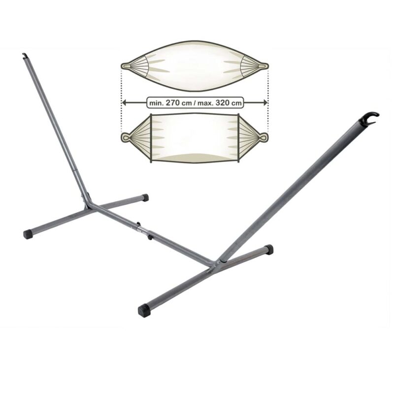Sumo: Steel Stand for Hammock length 270-320cm [Home&Garden] Metallic/Silver