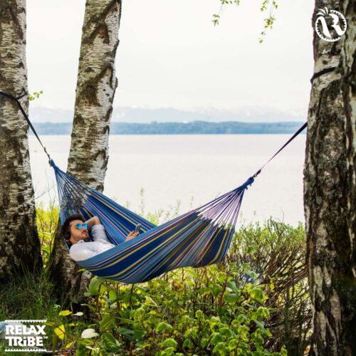 Tahiti Ocean: [1p] Weatherproof Hammock for Home & Garden - Image 4