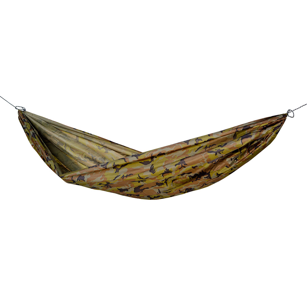 Travel Set Camouflage: [1p] Portable Travel Hammock w/ Suspension [Outdoor/Camping]