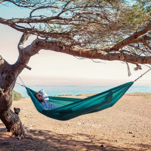 Travel Set Jungle: [1p] Portable Travel Hammock w/ Suspension [Outdoor/Camping] - Image 4